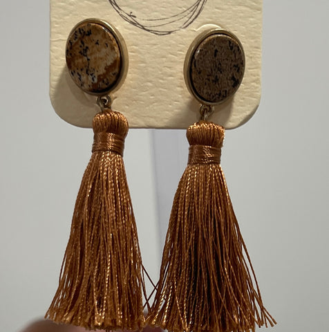 Brown Tassel Earring