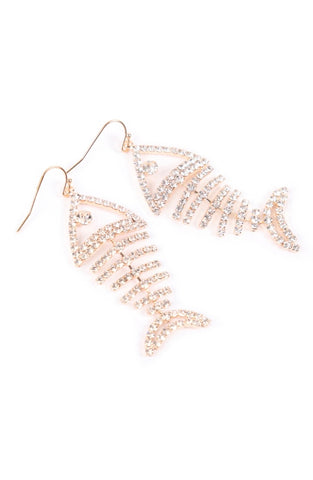 FISH BONE EARRING
